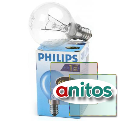    PHILIPS P45 60W E14 CL 066992