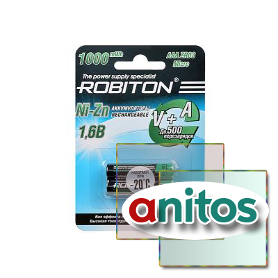 ROBITON 1000NZAAA-2 Ni-Zn AAA 1000,  550 BL2