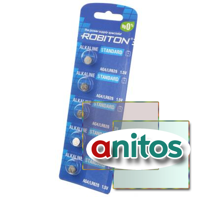    ROBITON STANDARD R-AG4-0-BL5 (0% Hg) AG4 LR626 377 LR66 BL5