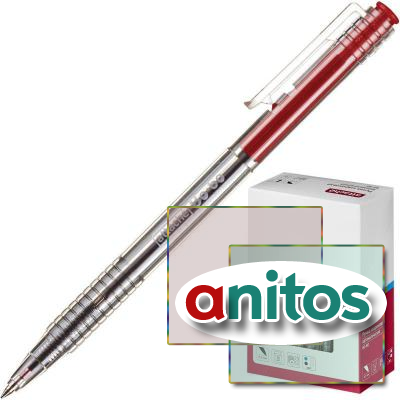 Ручка шариковая Attache Bo-bo 0,5мм автомат.красный Россия