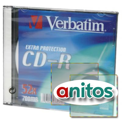   CD  Verbatim 43347 CD-R DL Slim 700MB