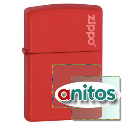  ZIPPO RED MATTE LOGO 233ZL