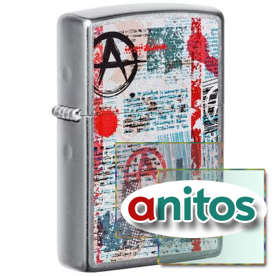  ZIPPO Anarchy Design   Street Chrome, /, , 38x13x57 