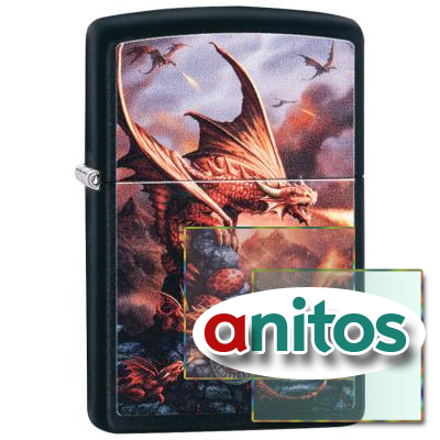  ZIPPO Anne Stokes   Black Matte, /, , , 36x12x56 