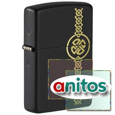  ZIPPO Celtic Design   Black Matte, /, , , 38x13x57 