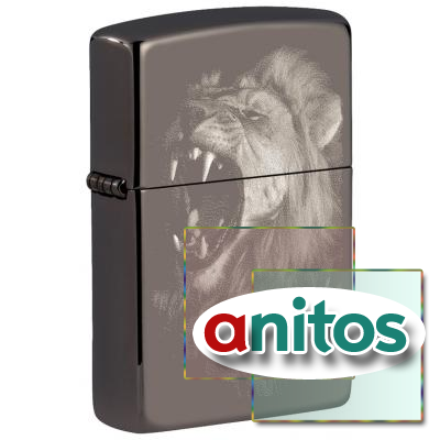  ZIPPO Lion Design   Black Ice, /, , , 38x13x57 