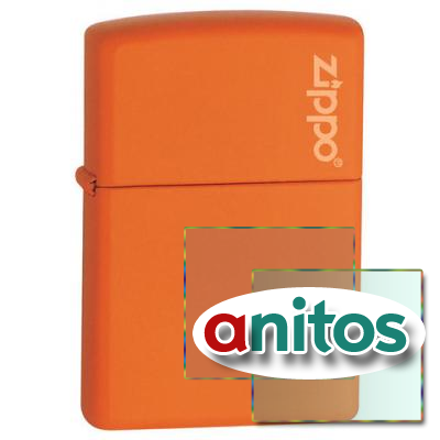  ZIPPO ORANGE MATTE LOGO 231ZL