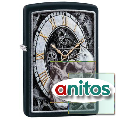  ZIPPO Skull Clock   Black Matte, /, , , 36x12x56 
