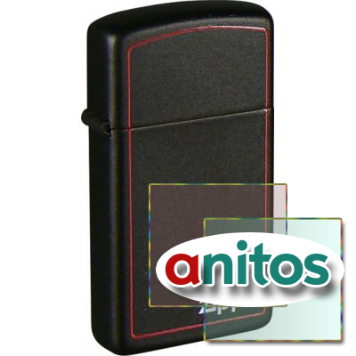  ZIPPO Slim   Black Matte, /, , , 30x10x55 