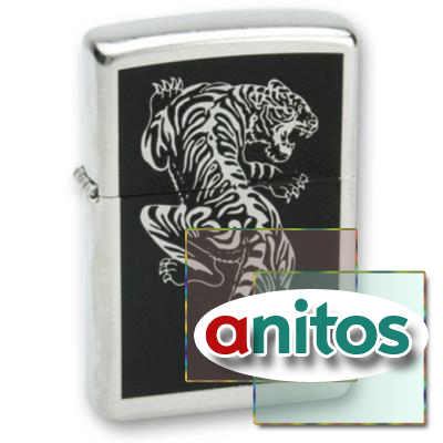  ZIPPO Tigre   Brushed Chrome, /, , , 36x12x56 