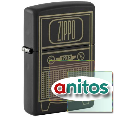  ZIPPO Vintage TV Design   Black Matte, /, , 38x13x57 