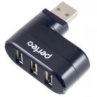 Perfeo USB-HUB 3 Port, (PF-VI-H024 Black) 