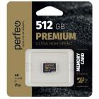       Perfeo microSDXC 512GB High-Capacity (Class 10) UHS-3 V30 w/o Adapter PF512GMCSX10V30