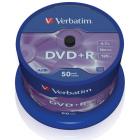   Verbatim DVD+R 4,7Gb 16 Cake/50 43550