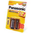   Panasonic Alkaline Power LR03APB/6BP 4+2F LR03 4+2 BL6