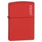  ZIPPO RED MATTE LOGO 233ZL