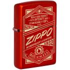  ZIPPO Classic   Metallic Red, /, , 38x13x57 