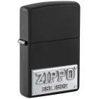  ZIPPO License Plate   Black Matte, /, , 38x13x57 