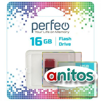 -  Perfeo USB 16GB M04 Red