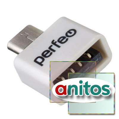 Perfeo adapter USB на micro USB c OTG (PF-VI-O010 White) белый