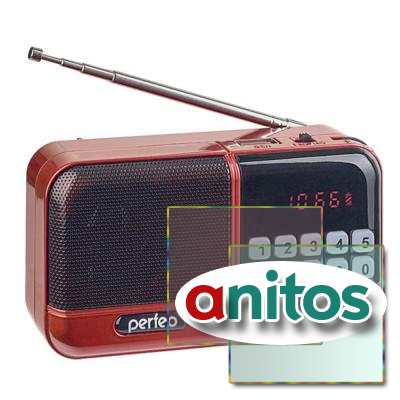 Perfeo радиоприемник цифровой ASPEN FM+ 87.5-108МГц/ MP3/ питание USB или 18650/ красный (i20))