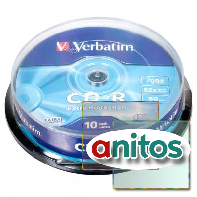 VERBATIM CD-R 80 52x DL CB/10