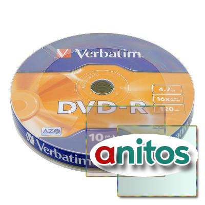 VERBATIM DVD-R 4,7GB 16x Shrink/10
