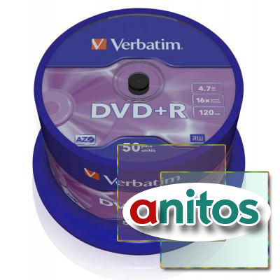 VERBATIM DVD+R 4,7 GB 16x CB 50