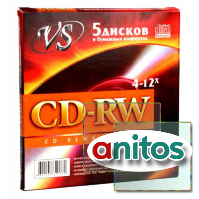 VS CD-RW 80 4-12x конверт/5