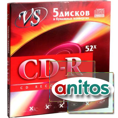 VS CD-R 80 52x конверт/5