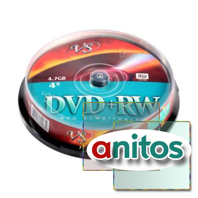 VS DVD+RW 4,7 GB 4x CB 10