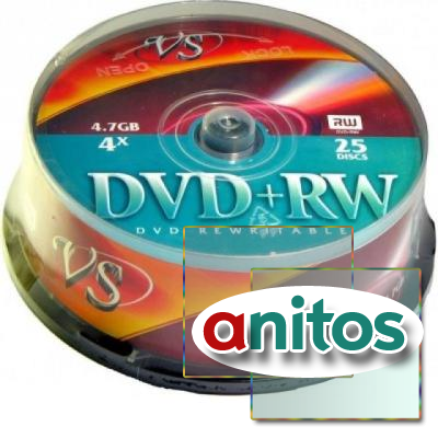VS DVD+RW 4,7 GB 4x CB 25
