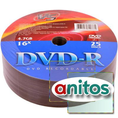 VS DVD-R 4,7 GB 16x Shrink/25