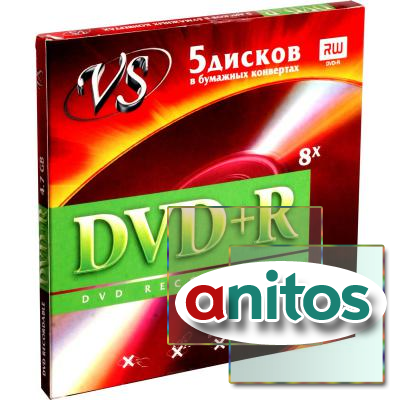 VS DVD+R 4,7 GB 16x конверт 5
