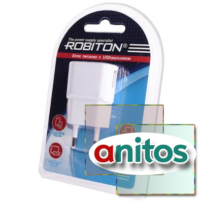 USB  ROBITON USB1000 white 1000mA  USB  BL1