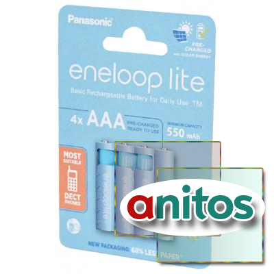  Panasonic eneloop lite BK-4LCCE/4CP 550 AAA BL4