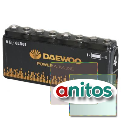 ������� DAEWOO POWER Alkaline 6LR61 � �������� 4 ��