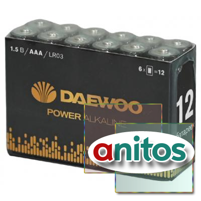 ������� DAEWOO POWER Alkaline LR03 � �������� 12 ��