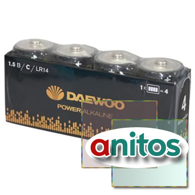 ������� DAEWOO POWER Alkaline LR14 � �������� 4 ��