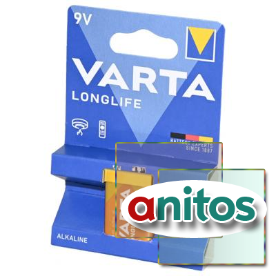 ������� VARTA LONGLIFE 4122 6LR61 BL1