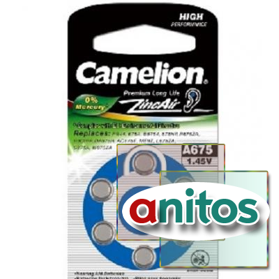  Camelion A675/6BL  ZincAir