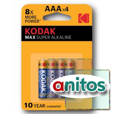 батарейка KODAK LR03/4BL MAX Super Alkaline