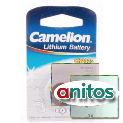 батарейка дисковая литиевая Camelion CR2025/1BL  Lithium