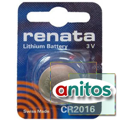 Батарейка дисковая литиевая Renata CR2016/1BL