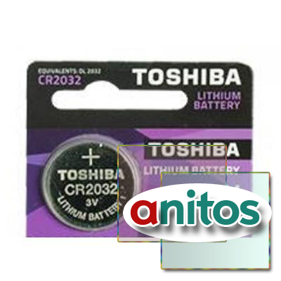 батарейка дисковая литиевая TOSHIBA CR2032/1BL