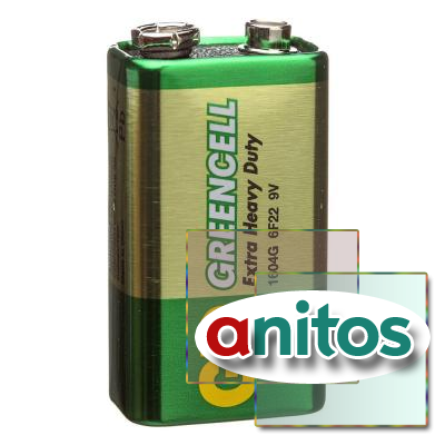 Батарейка Крона GP 6F22/1SH Greencell
