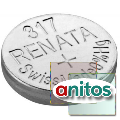 Батарейка серебряно-цинковая Renata 317 SR516SW/10BL