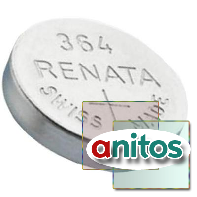 Батарейка серебряно-цинковая Renata 364 SR621SW/10BL