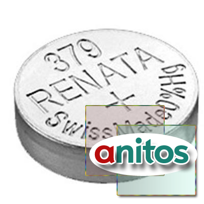 Батарейка серебряно-цинковая Renata 379 SR521SW/10BL