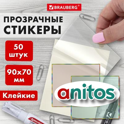    () BRAUBERG TRANSPARENT 9070, 50 , , 115206